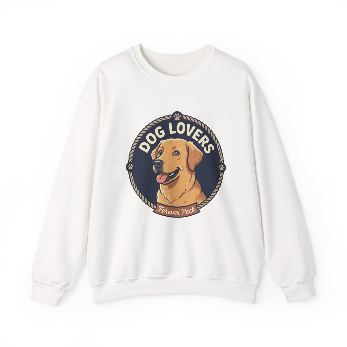 Dog Lovers Crewneck Sweatshirt — "Dog Lovers Forever Pack" Graphic Pullover
