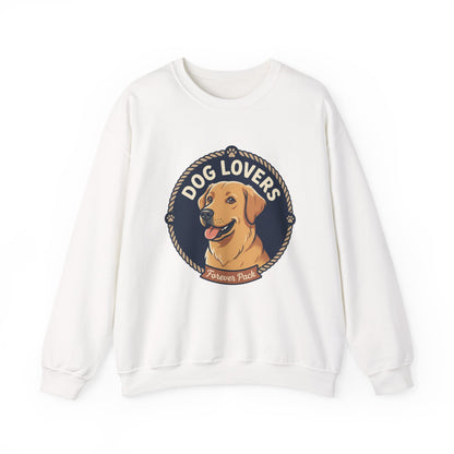 Dog Lovers Crewneck Sweatshirt — "Dog Lovers Forever Pack" Graphic Pullover