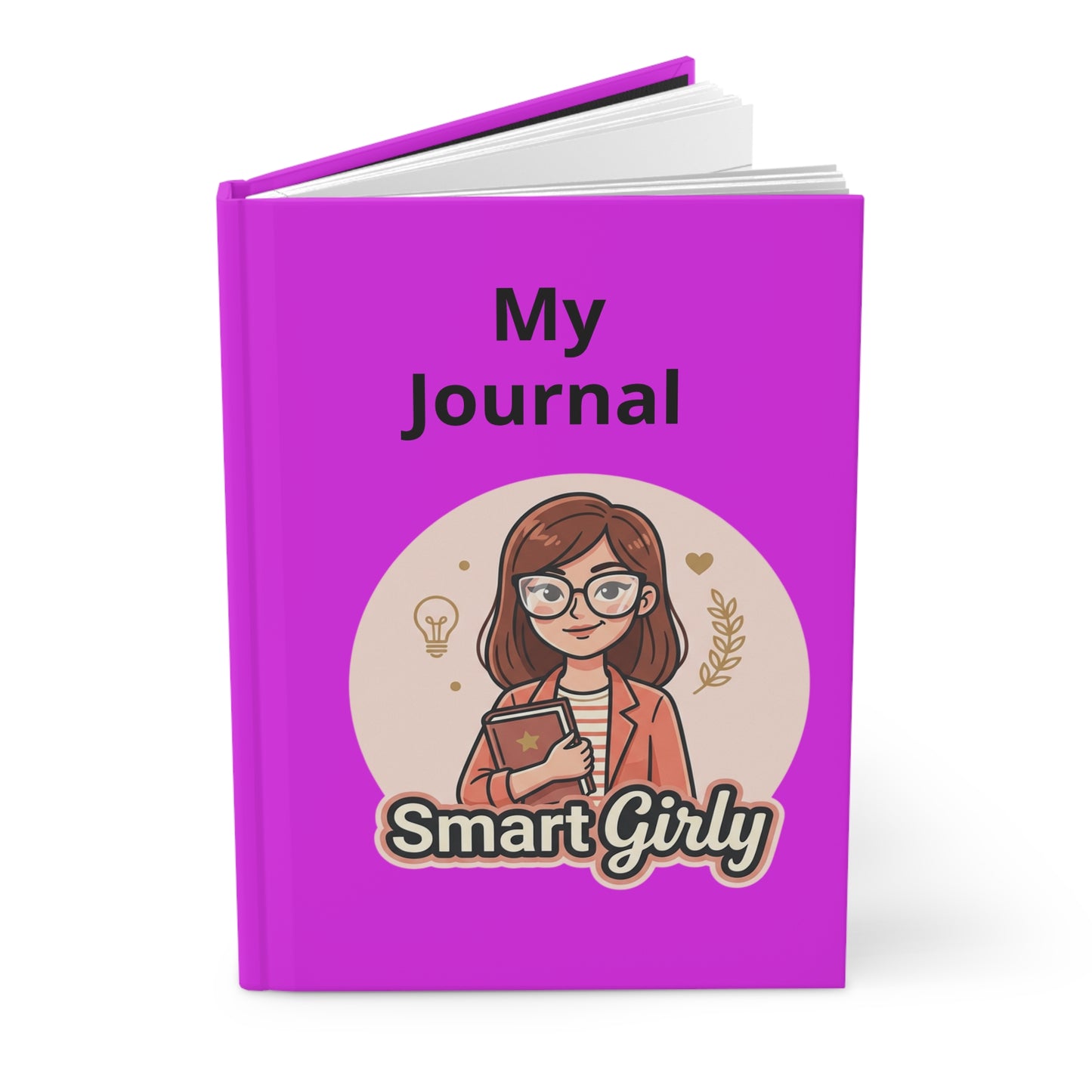 Hardcover Journal — "My Journal" Smart Girly Notebook for Girls, Cute Study Planner & School Diary